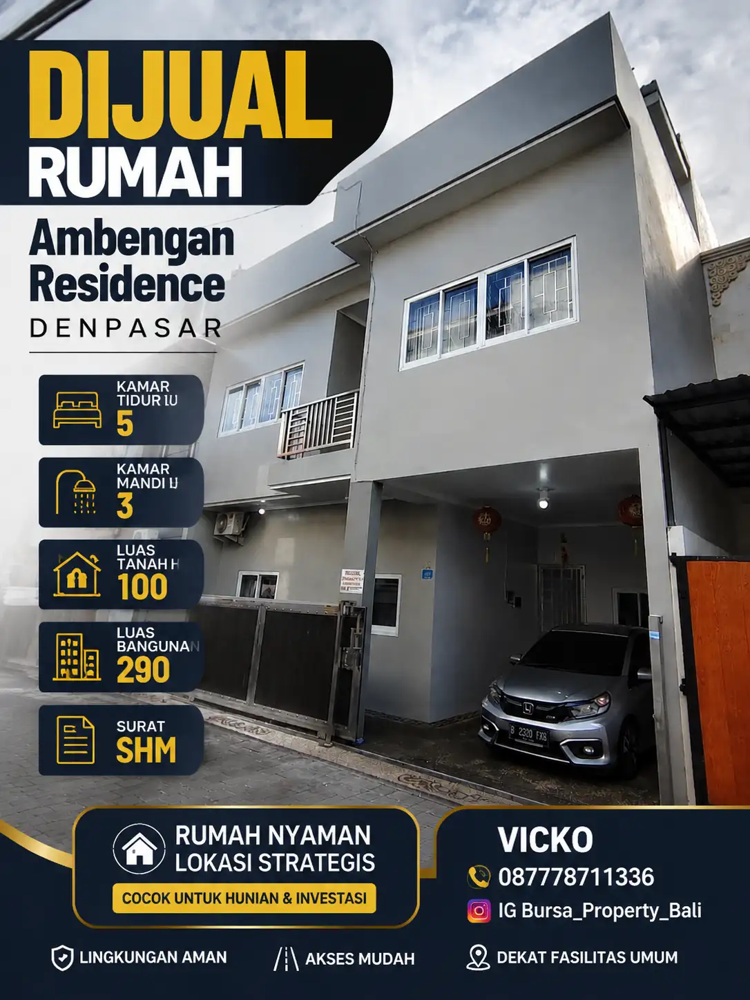 Rumah Dijual Lokasi Denpasar