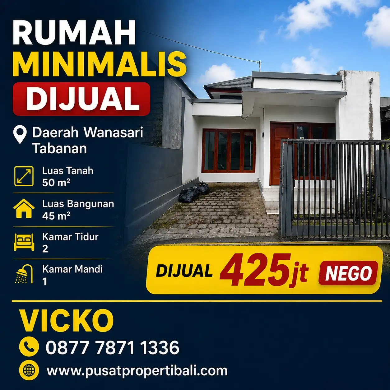 Rumah Dijual Lokasi Tabanan