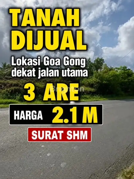 Tanah Dijual Lokasi Goa Gong