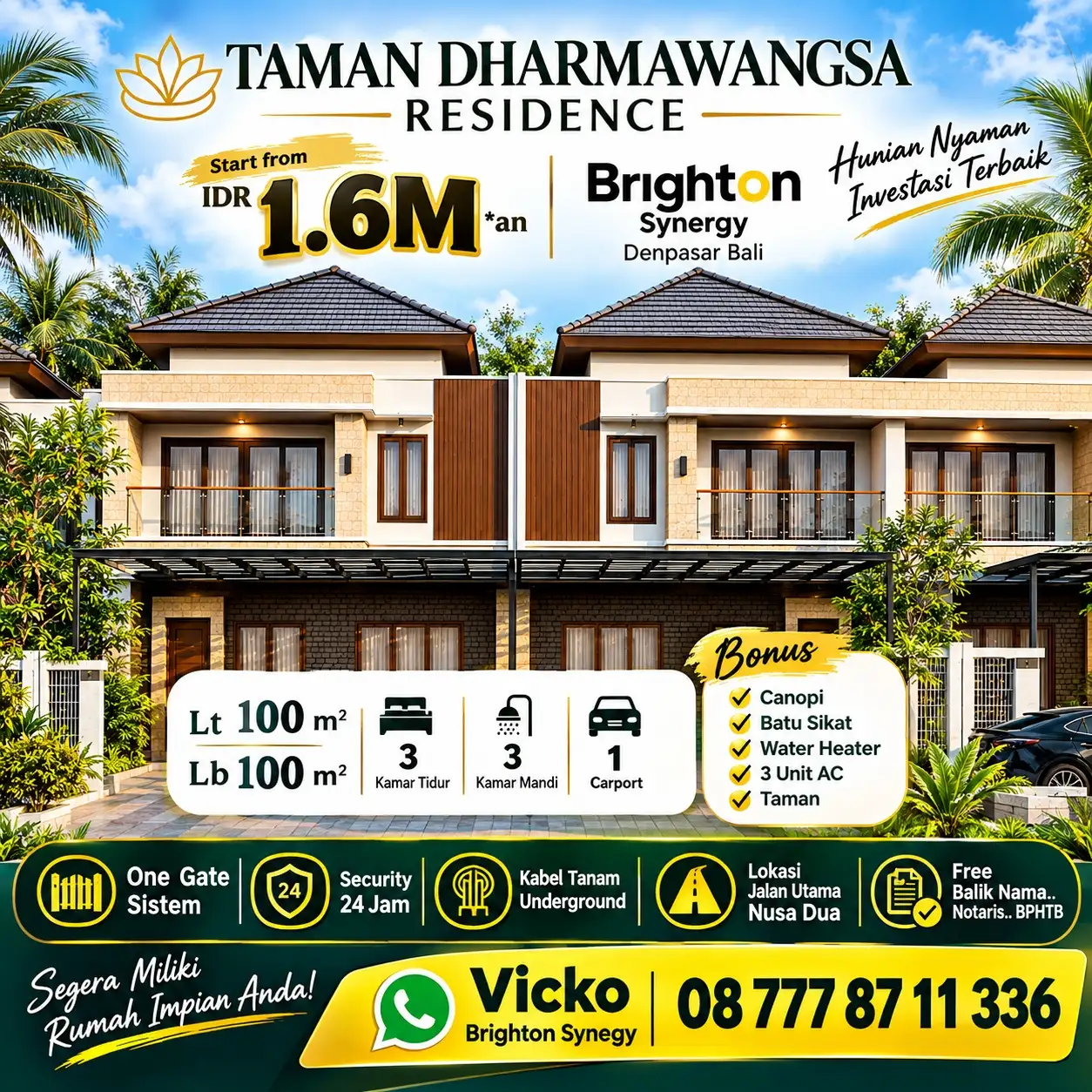 Rumah Baru Lokasi Nusa Dua